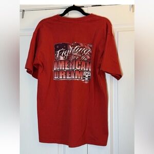 CWA Union Local 3108 Fighting for the American Dream Flag L T-Shirt Made in USA
